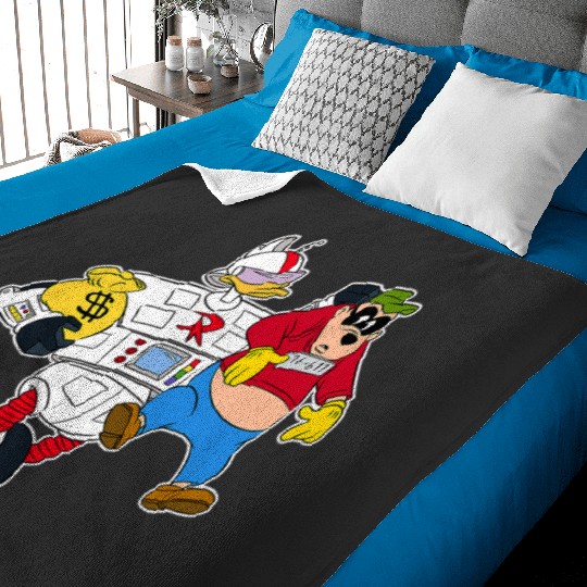 Disney Gizmoduck and Beagle Boy DuckTales Baby Blankets