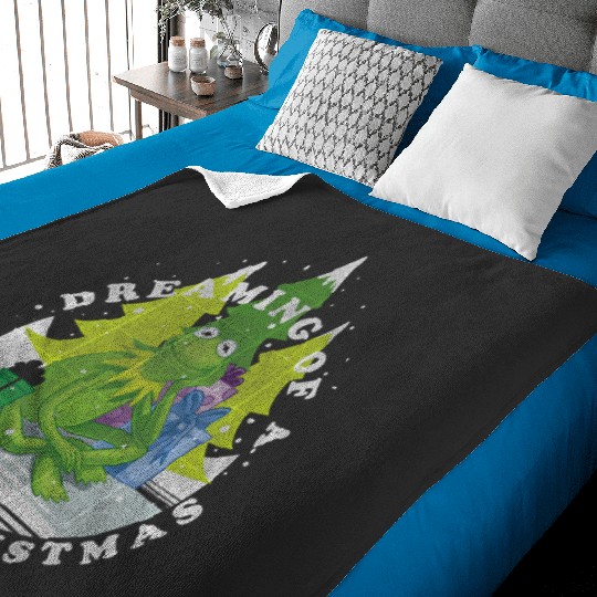 Disney Christmas The Muppets Kermit Dreaming Of Green Baby Blankets
