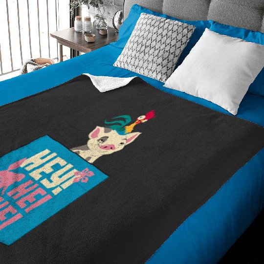 Disney Moana Pua Hey Hei Hei Baby Blankets