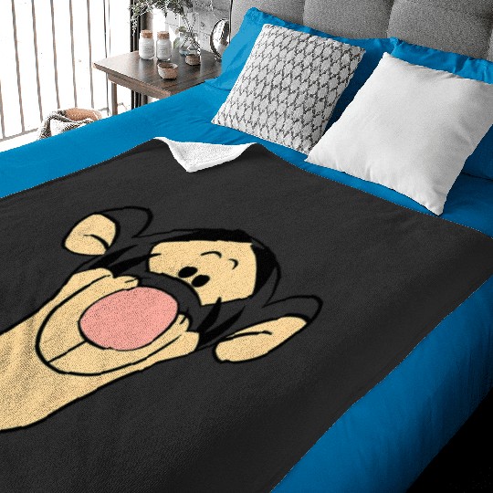Kids Disney Winnie The Pooh Tigger Big Happy Face Toddler Baby Blankets
