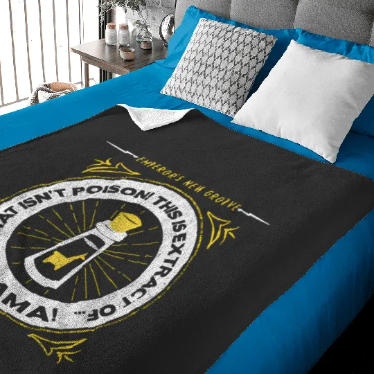 Disney Emperors New Groove Extract Of Llama Logo Baby Blankets