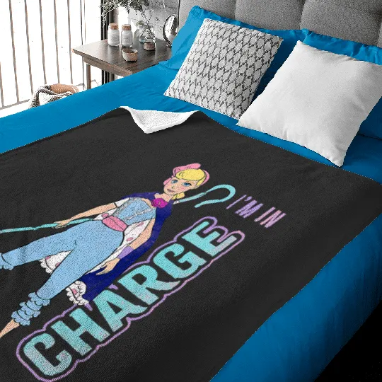 Disneys Pixars toy story 4 bo peep im in charge Baby Blankets