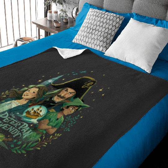 Disneys Peter Pan Wendy Illustrated Characters Disneys Baby Blankets