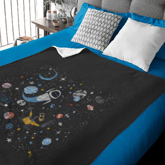 Disney Pixar Wall-E Eve In Space Baby Blankets