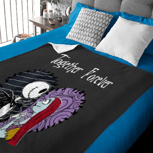 Womens Disneys The Nightmare Before Christmas Jack Sally Together VNeck Baby Blankets