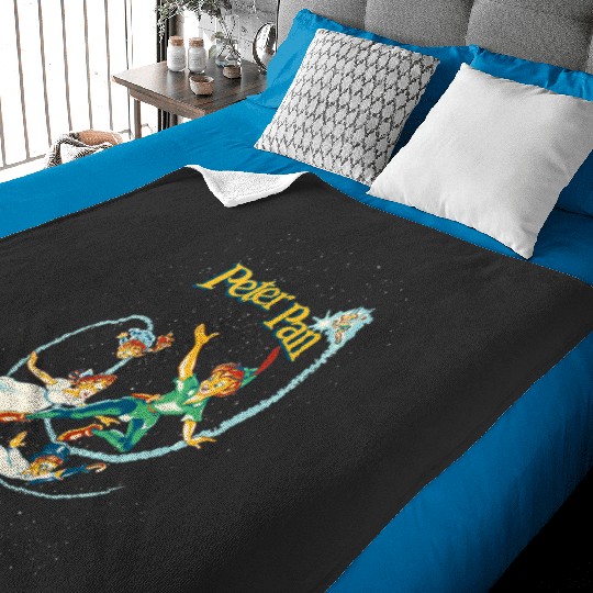 Disney Peter Pan Group Shot Flight Stars Tank Top Baby Blankets