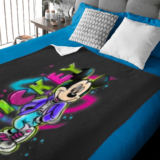 Disney Mickey Mouse Airbrush Baby Blankets