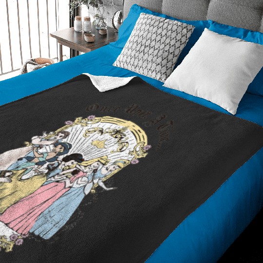 Princess Once Upon A Time Vintage Cartoon  : Disney princess tattoo Shirt,  Princess tattoo vintage t shirt, Disney princess tattoo Gift Fan S-5XL Baby Blankets