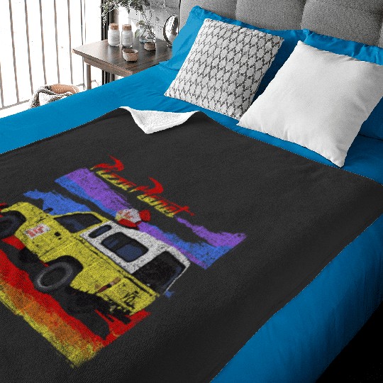 Disney Pixar Toy Story Pizza Planet Truck Distressed Baby Blankets