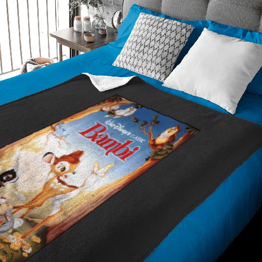 Disney Bambi Friendships Poster Baby Blankets