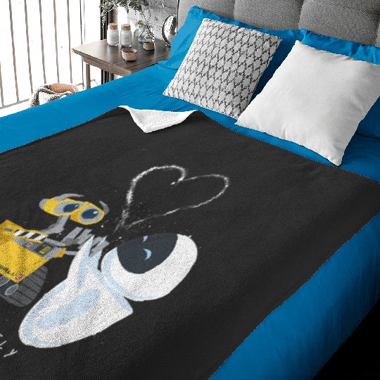 Disney Pixar Wall-E Eve Heart Sparks Fly Baby Blankets