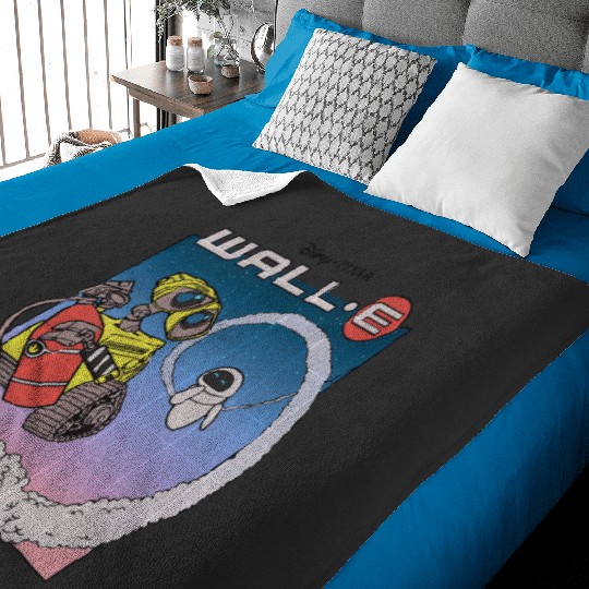 Disney Pixar Wall-E Fly Eve Retro Distressed Baby Blankets