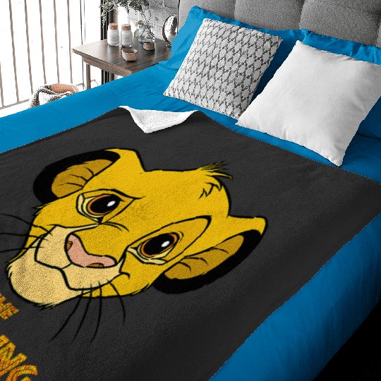 Disney Lion King Simba Face Portrait Movie Logo Baby Blankets