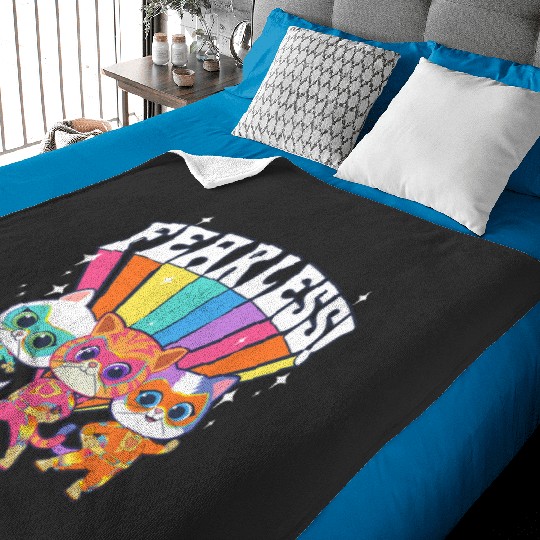 Disney SuperKitties SuPurr Charged Fearless Group Shot Baby Blankets
