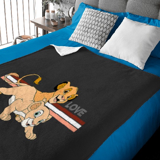 Disney Lion King Simba & Nala Love Baby Blankets