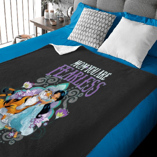 Disney Aladdin Mother's Day Mom You Are Fearless Jasmine Baby Blankets