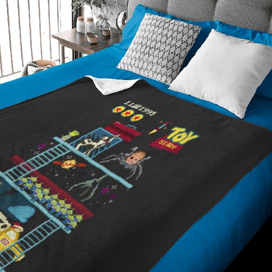 Disney Pixar Toy Story 8-Bit Video Game Scene Baby Blankets
