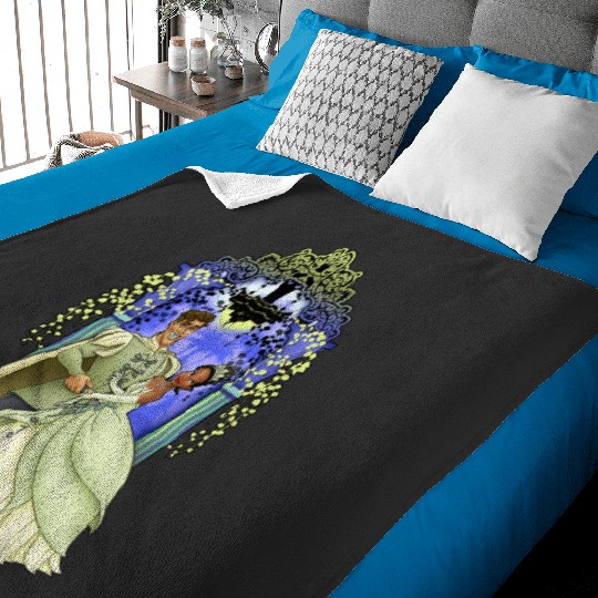 Disney Princess And The Frog Tiana And Naveen Portrait Baby Blankets
