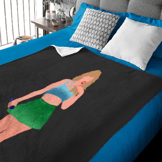 Discover blue and green 1989 set the eras tour Baby Blankets