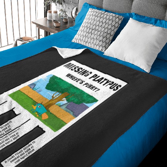 Disney Phineas And Ferb Missing Platypus Poster Baby Blankets