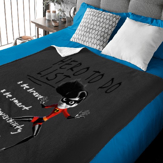 Disney Pixar The Incredibles  Violet Hero To Do List Retro Baby Blankets