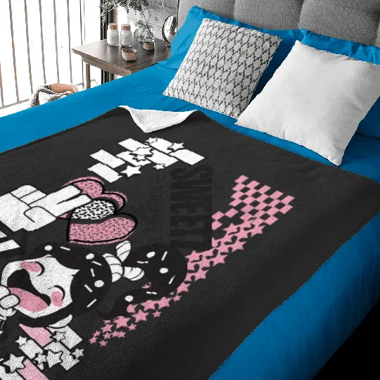 Disney WreckIt Ralph Von Sweetz Vanellope Kawaii Logo Baby Blankets