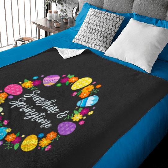 Disney Princess Easter Eggs Flowers Sunshine amp; Springtime Baby Blankets