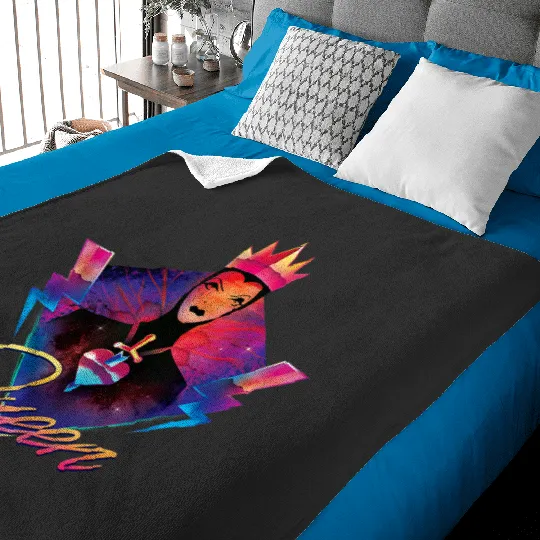 Disneys villains evil queen neon 90s rock band Baby Blankets