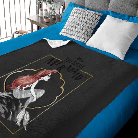 Disneys The Little Mermaid 30th Anniversary Logo Swea Swea Baby Blankets