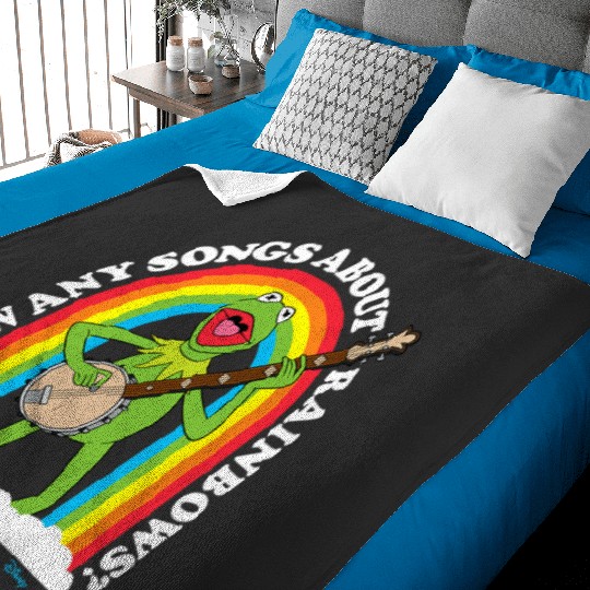 Disney  The Muppets Know Any Songs About Rainbows Baby Blankets