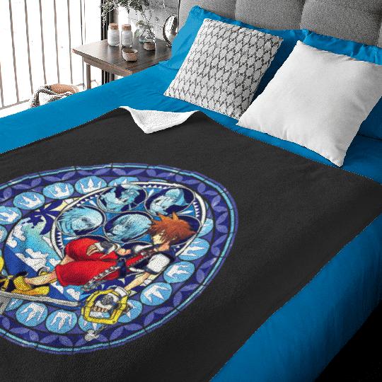 Disney Kingdom Hearts Sora Stained Glass Baby Blankets