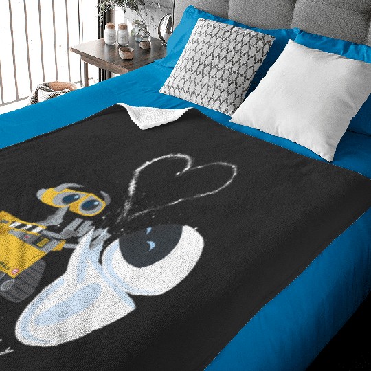 Disney Pixar Wall-E Eve Heart Sparks Fly Hoodie Baby Blankets
