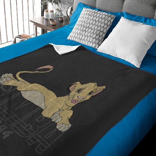 Womens Disney The Lion King Simba 1994 Portrait V-Neck Baby Blankets
