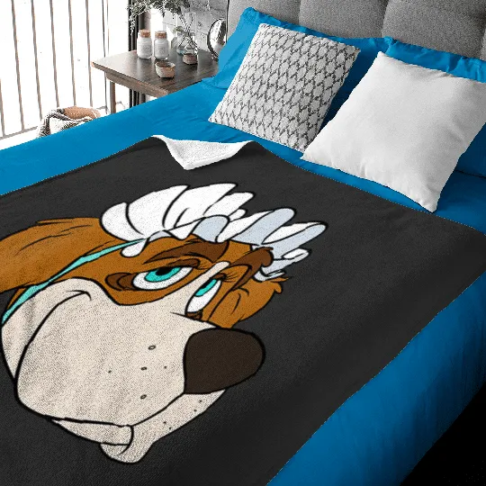 Womens Disney Peter Pan Nana St. Bernard Dog Big Face Costume V-Neck Baby Blankets
