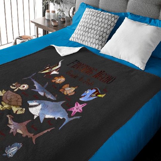 Womens Disney Pixar Finding Nemo Fish Guide V-Neck Baby Blankets