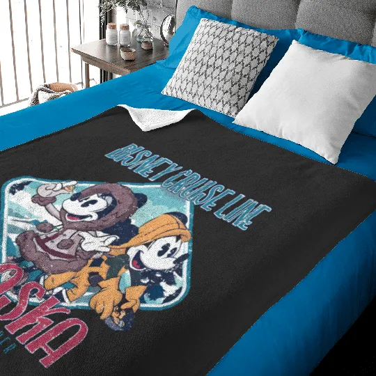 Disney Alaska Cruise Line Baby Blankets, Disney Family Trip Baby Blankets, Disney Alaska Cruise Baby Blankets