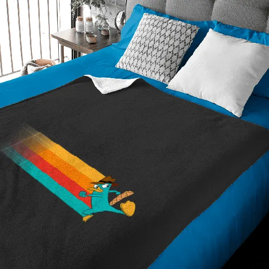 Disney Channel Phineas and Ferb Perry the Platypus Baby Blankets