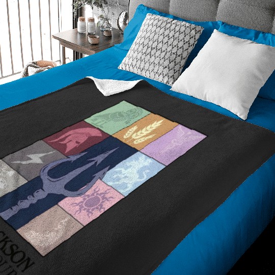 Percy Jackson Camp Half Blood And The Olympians Eras Tour   Front Baby Blankets