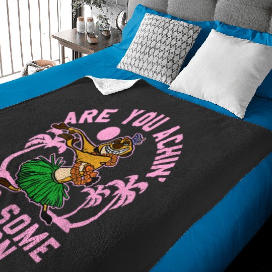 Womens Disney The Lion King Timon Are You Achin' For Some Bacon V-Neck Baby Blankets