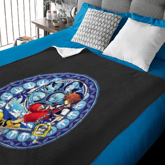 Disney Kingdom Hearts Sora Stained Glass Baby Blankets