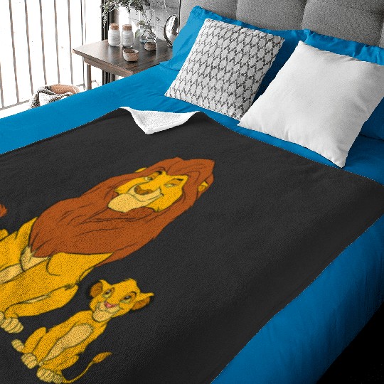 Disney The Lion King Young Simba and Mufasa Baby Blankets