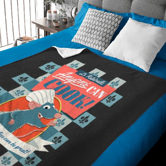 Disney Pixar Ratatouille Remy Anyone Can Cook Poster Baby Blankets