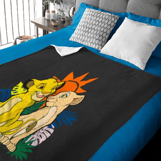 Disney The Lion King Young Simba and Nala Baby Blankets