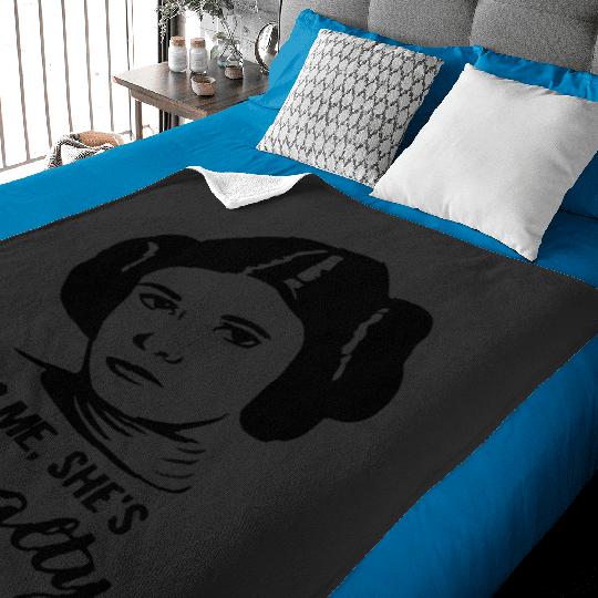 Princess Leia  - To Me, She_s Royalty Star s  - Star s s - Women_s Star s - Leia  - Disney Star s Baby Blankets