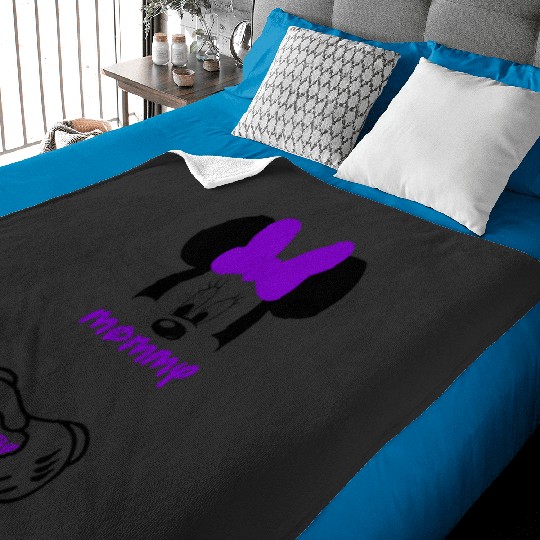 Minnie Mouse Mommy and Baby Maternity  -Disney Pregnancy - Pregnancy  - Bump  - - Disney  - Disneyland - Disney World 3 Baby Blankets