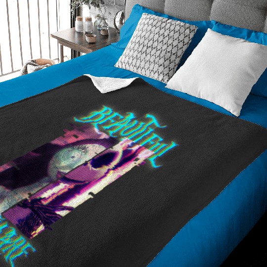 Disney The Nightmare Before Christmas Jack And Sally Glitch Baby Blankets