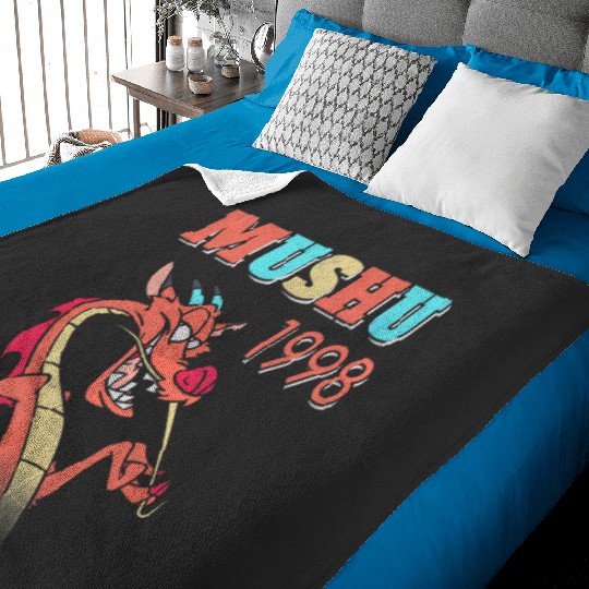 Disney Mulan Mushu 1998 Cool Dragon Baby Blankets