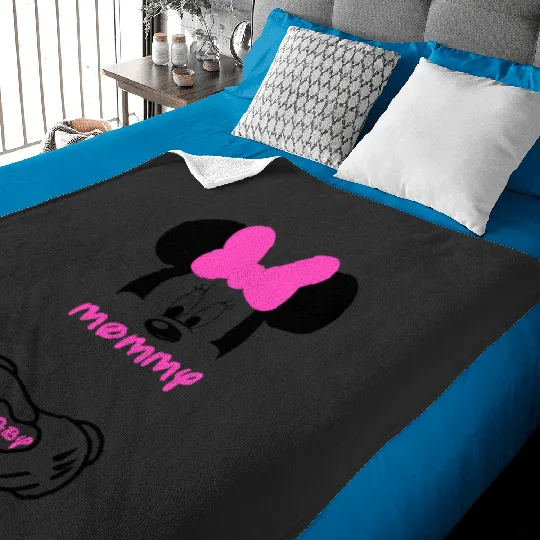 Minnie Mouse Mommy and Baby Maternity  -Disney Pregnancy - Pregnancy  - Bump  - - Disney  - Disneyland - Disney World 1 Baby Blankets