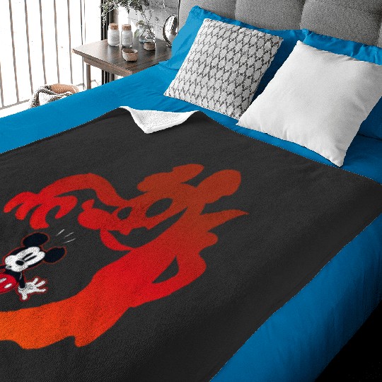 Disney Mickey Mouse Halloween Spooky Scary Shadows Vampire Baby Blankets