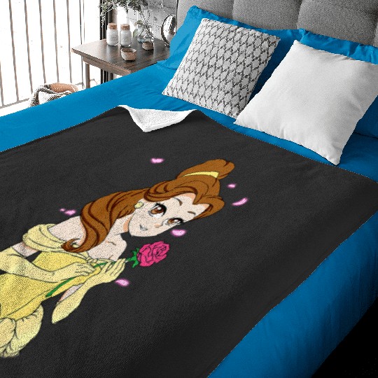 Disney Beauty And The Beast Belle Anime Art Style Portrait Premium Baby Blankets